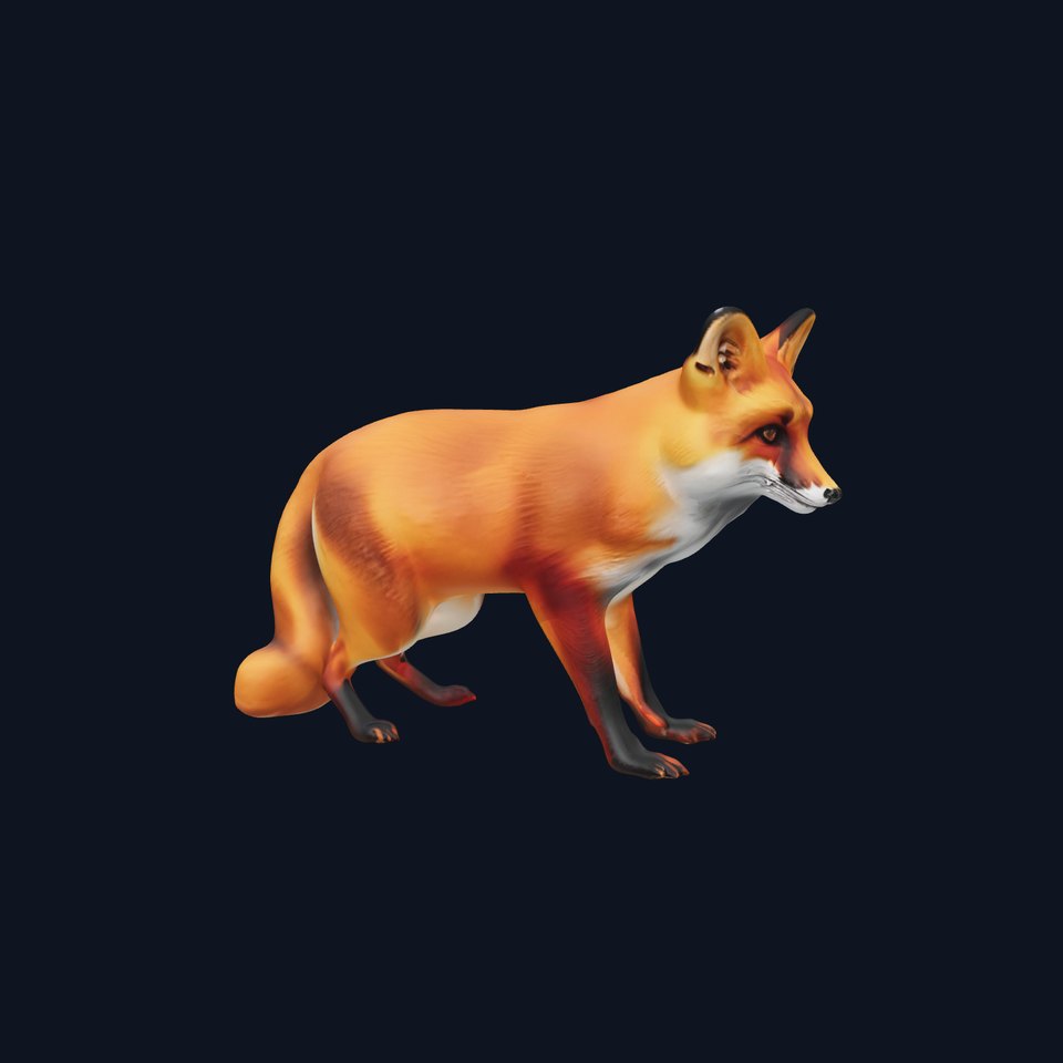 Realistic Fox Model Pack for D Rendering and Games