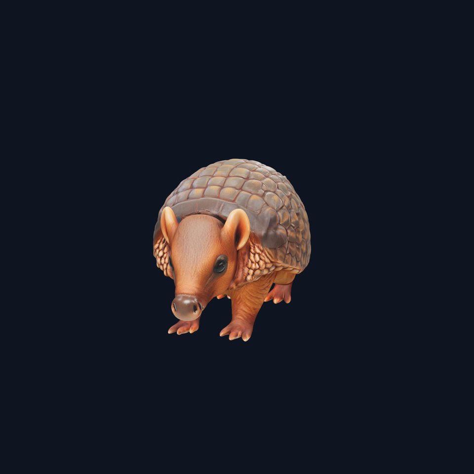 Armadillo Model Pack  High Detail Textured D Model