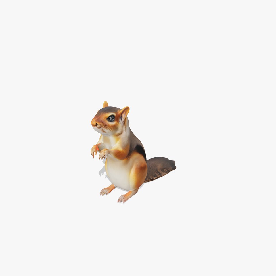 Realistic Squirrel Character Model Pack