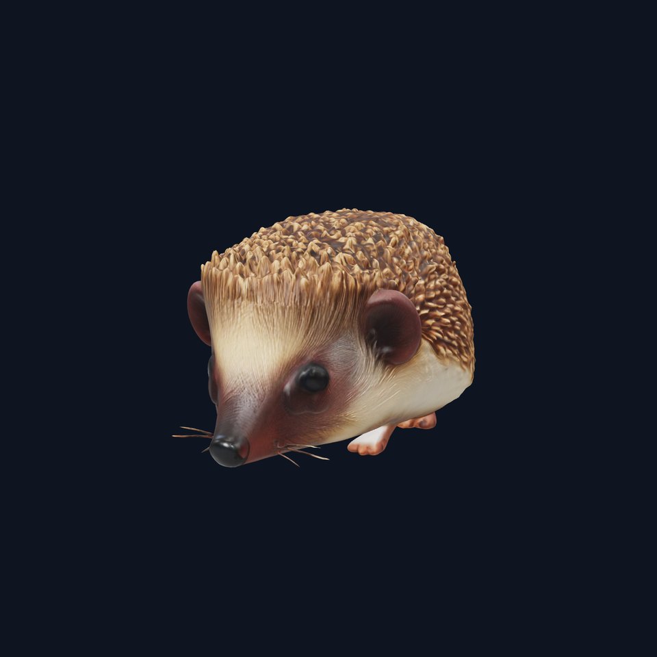 Realistic Hedgehog Model Pack for D Rendering and Games