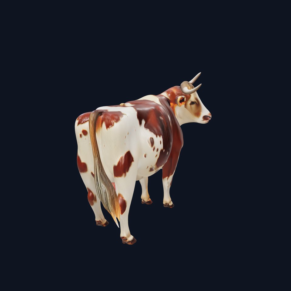 Realistic Farm Cow D Model Pack