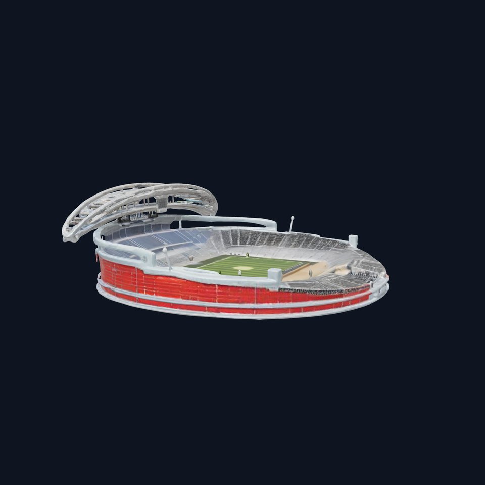 Modern Football Stadium D Model Pack