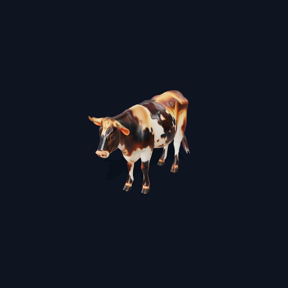 Holstein Cow Model Pack for Realistic Rendering