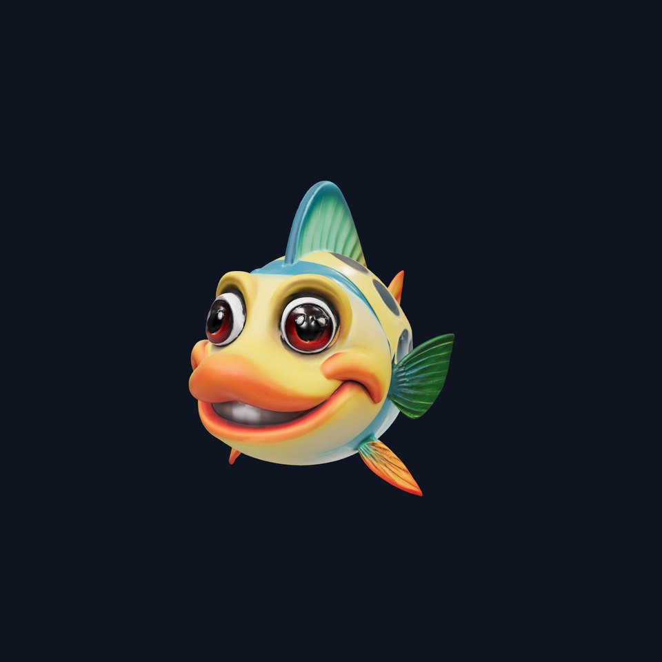 Cartoon Fish Character Model Pack