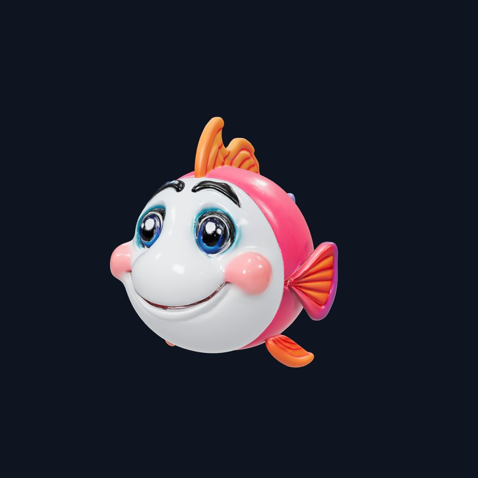 Cartoon Fish Character Model Pack
