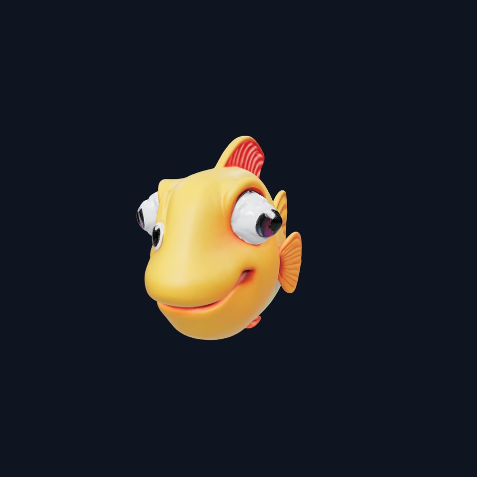 Colorful Cartoon Fish Model Pack with HighDetail Textures