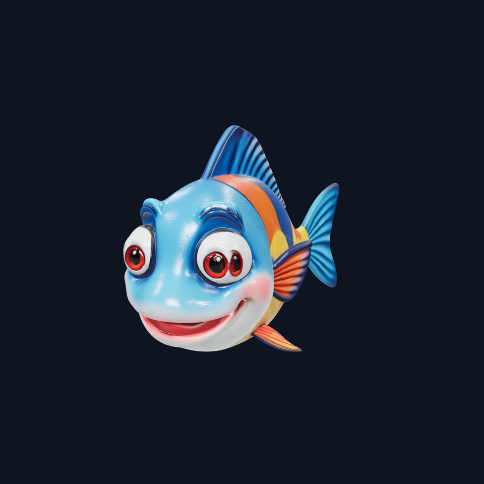 Cartoon Fish Character Model Pack