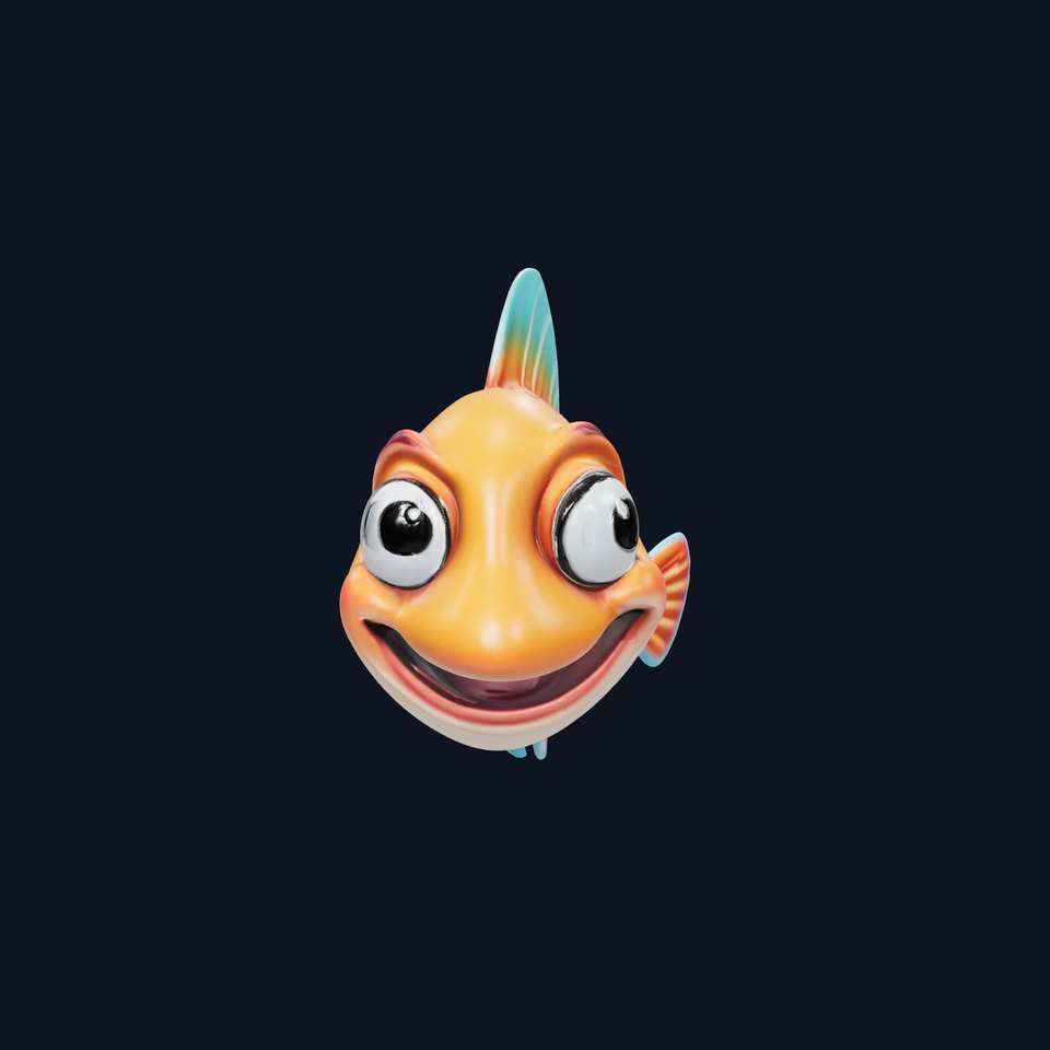 Cartoon Fish Model Pack with Vibrant Colors