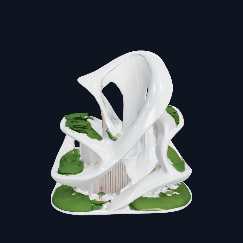 Futuristic Architectural Building D Model Pack