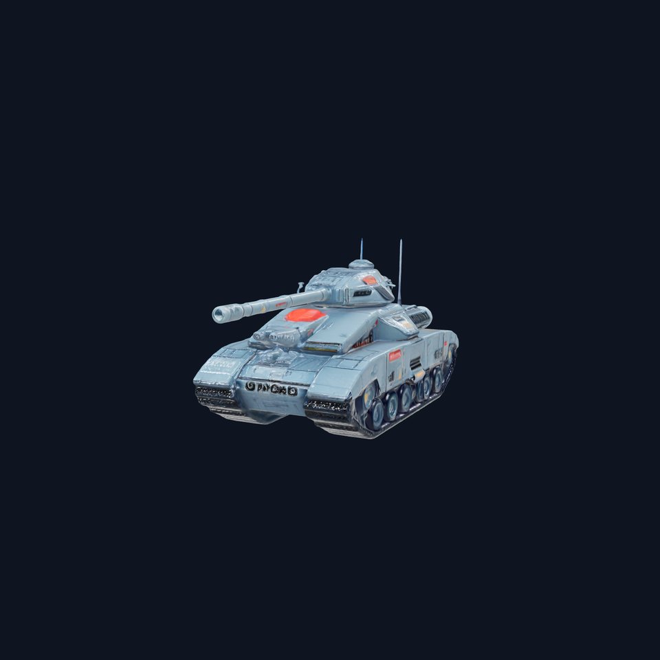 Futuristic Tank Model Pack for D Design