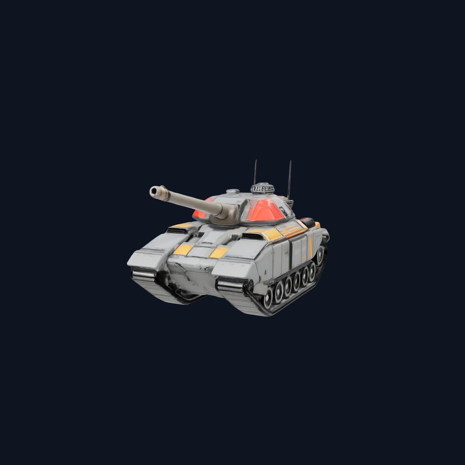 Futuristic Tank D Model Pack