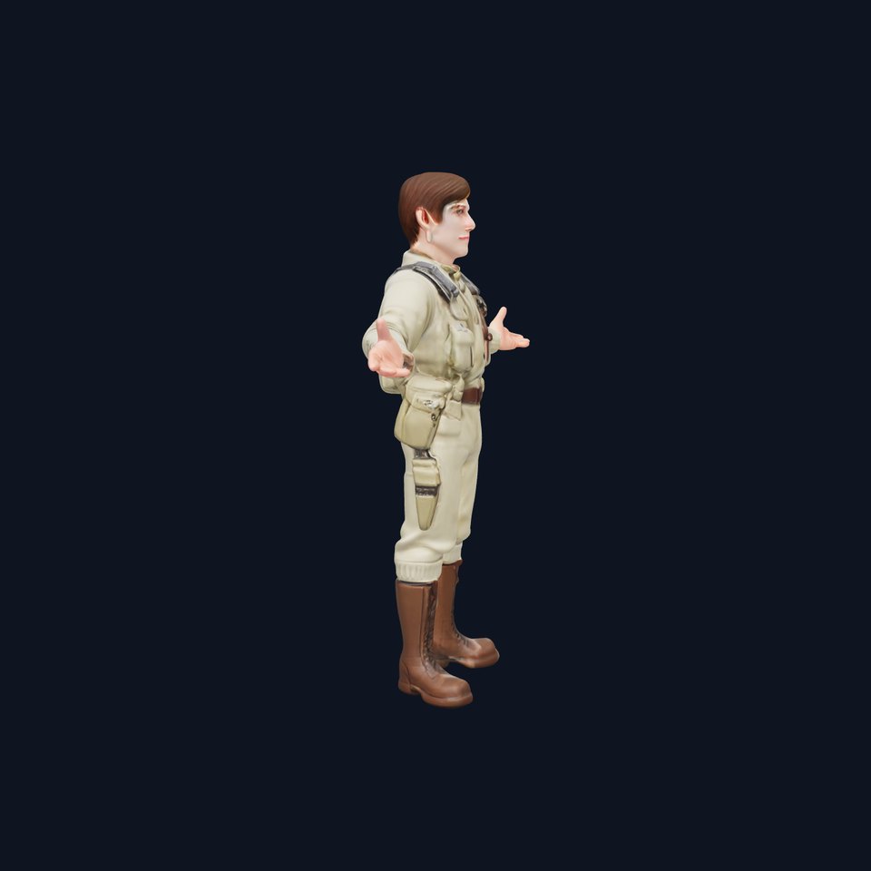 Adventurous Explorer Boy Rigged and Animated D Character Model