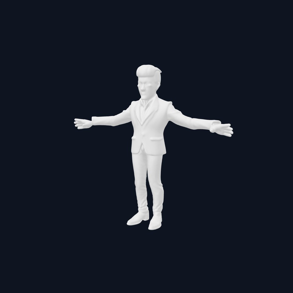 Stylish Male Character with Blazer and Patterned Pants  Rigged and Animated