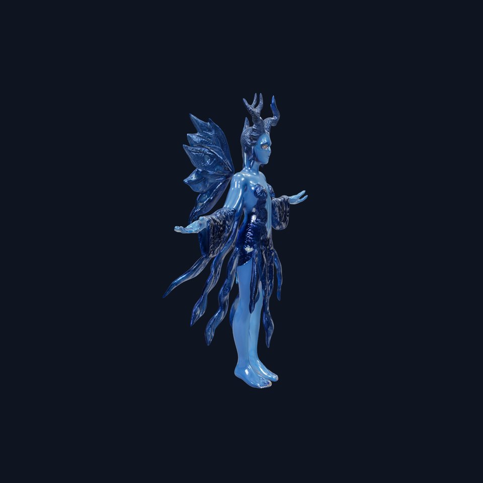 Celestial Fairy Rigged and Animated D Character Model