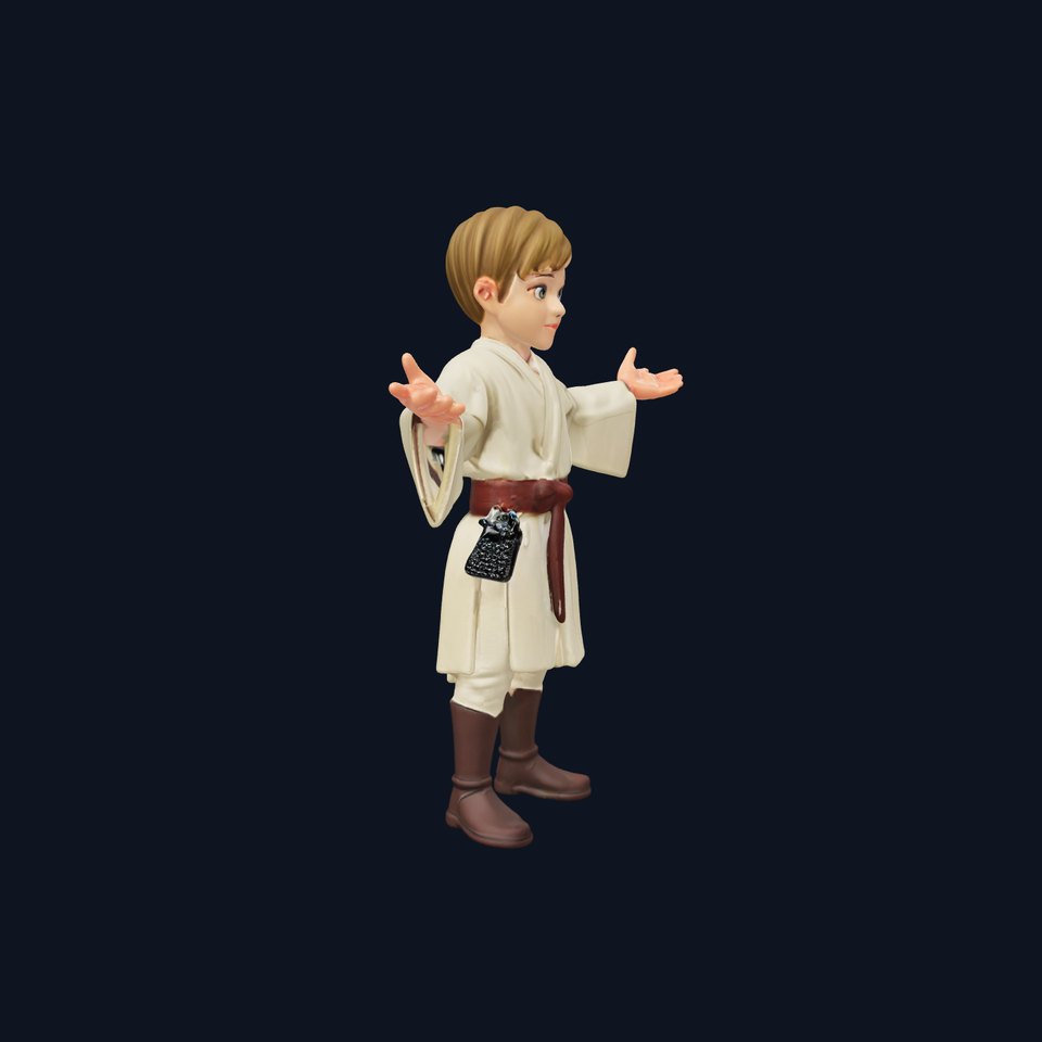 Young Apprentice Character Rigged and Animated in Robe Outfit