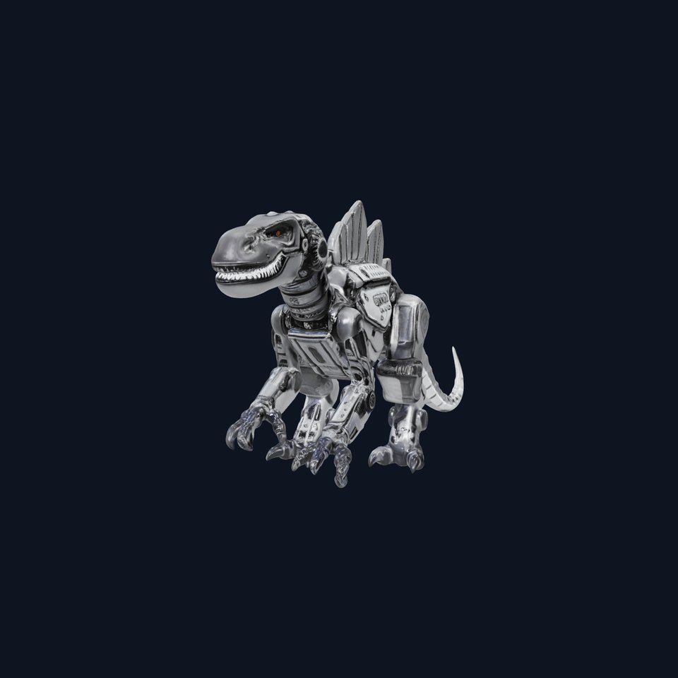 Mechanical Dinosaur Model Pack for Game and Animation