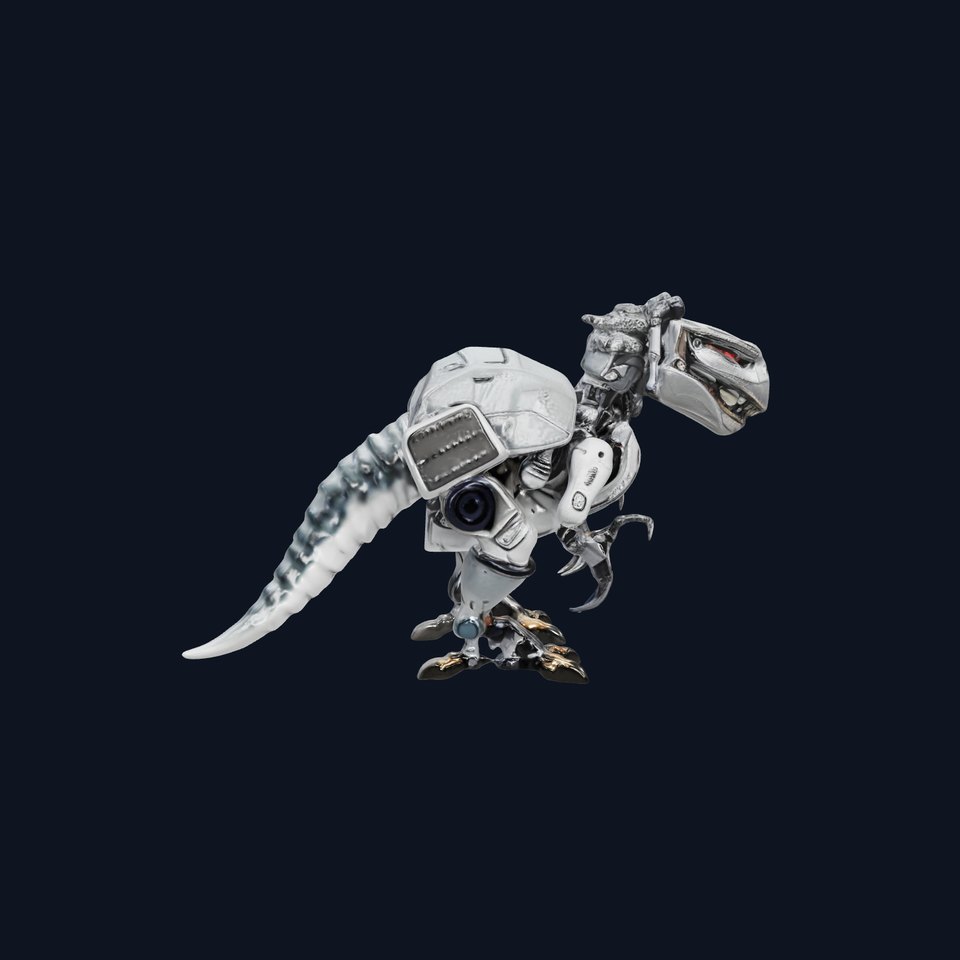 Futuristic Cybernetic Dinosaur Robot Model Pack