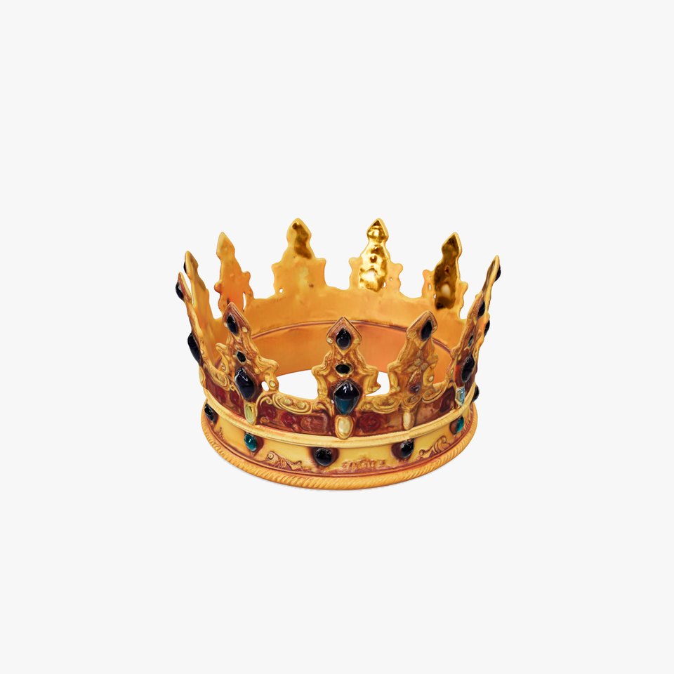 Regal Gold Crown Model Pack with Jewel Inlays