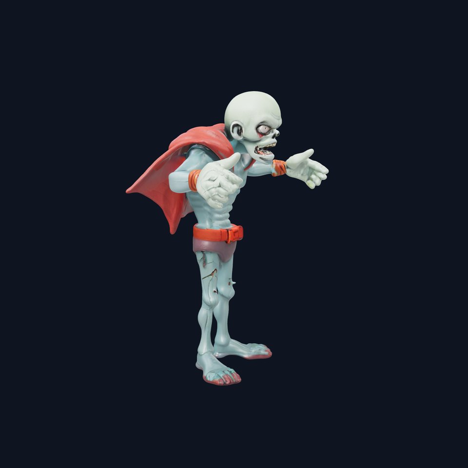 Zombie Overlord Character Model  Rigged and Animated