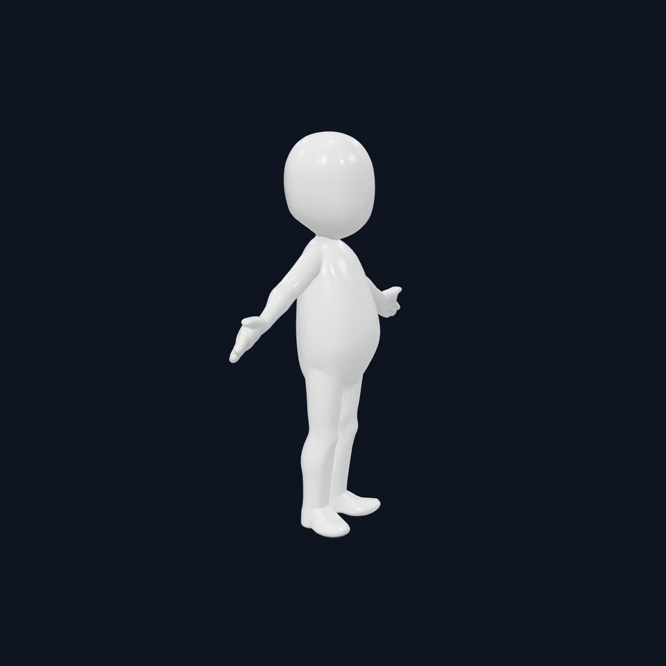 Simple Stylized Character Rigged and Animated for All Platforms