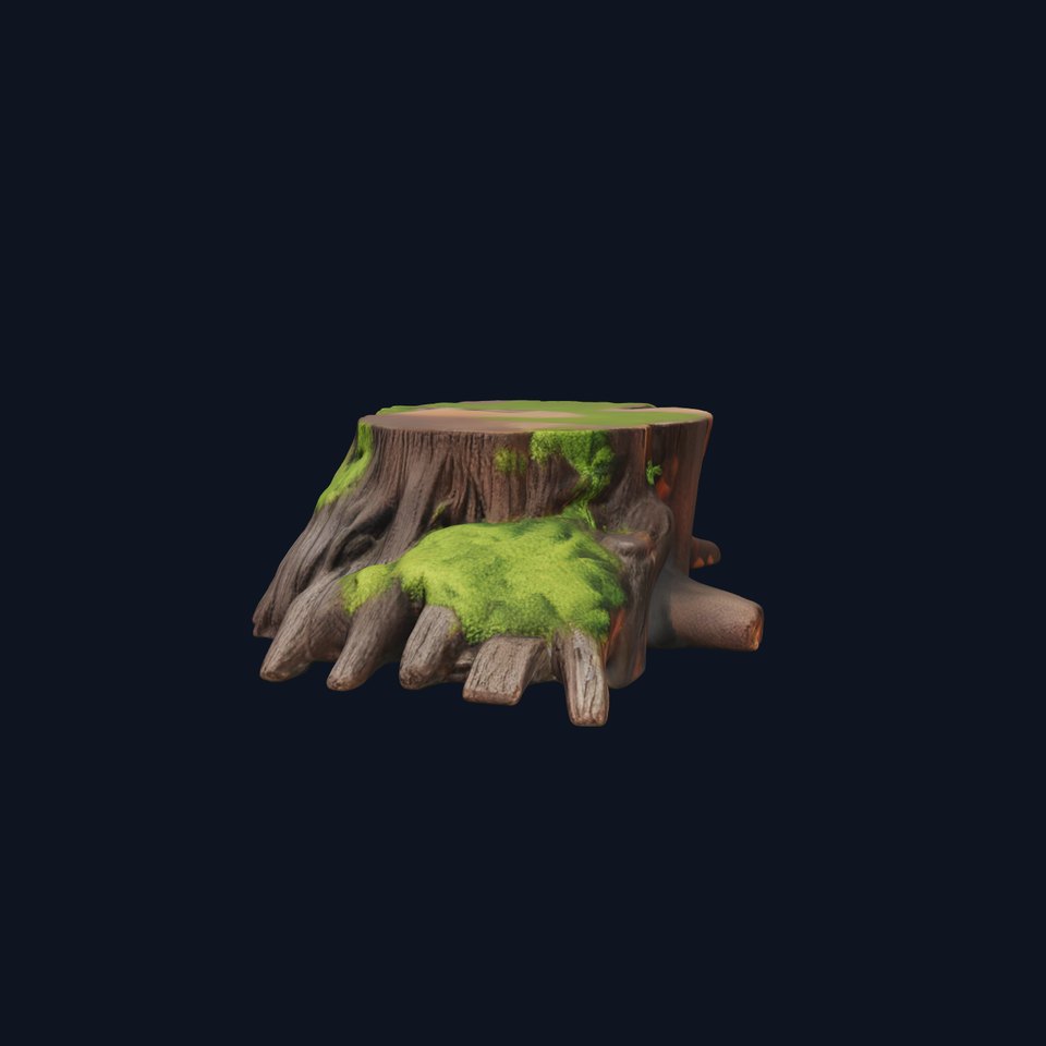 Mossy Tree Stump Model Pack for Realistic Environments