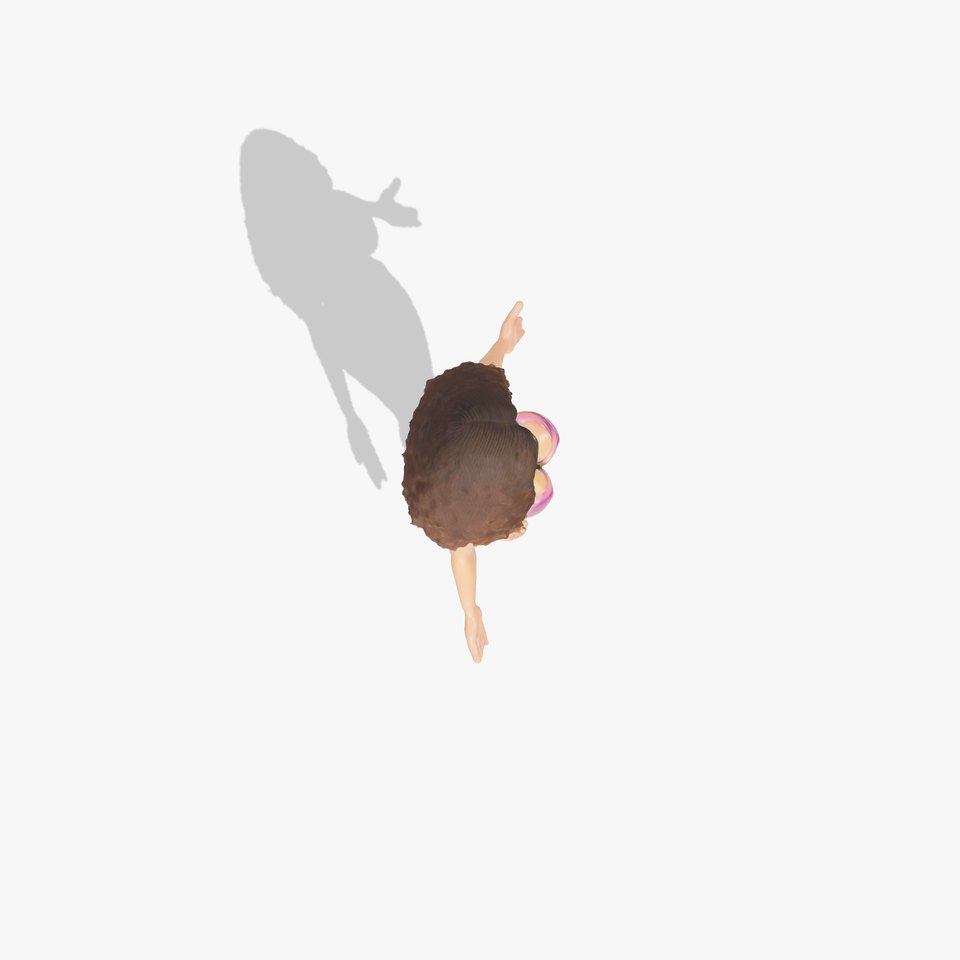 Beachwear Female D Character Rigged and Animated