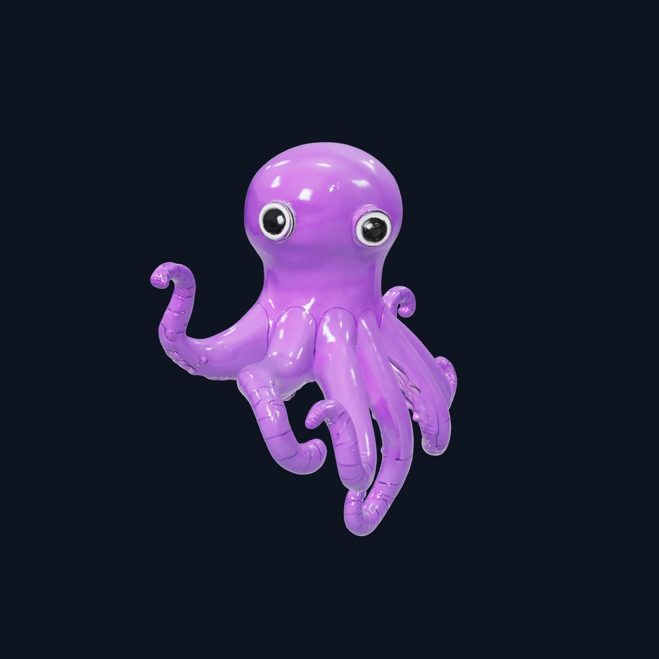 Cartoon Inflatable Octopus Model Pack