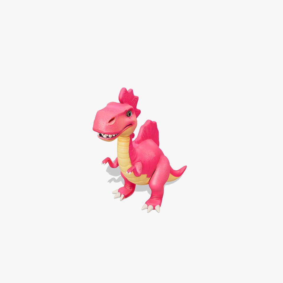 Cartoon Pink Dinosaur Model Pack