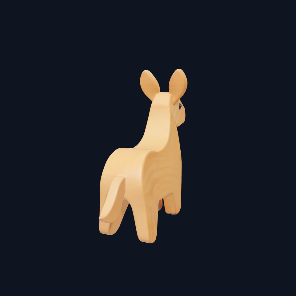 Wooden Animal Model Pack for Games and Animation