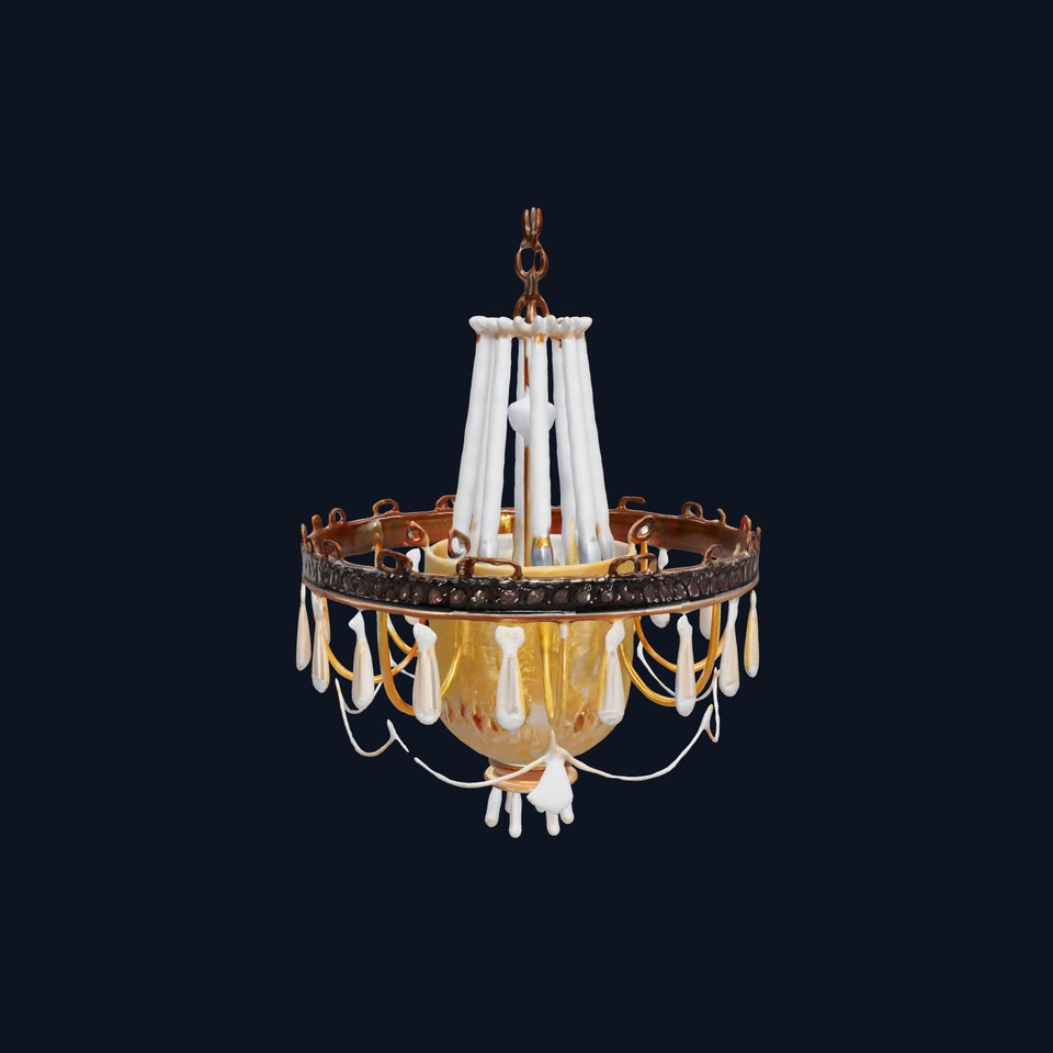 Elegant Crystal Chandelier Model Pack for Interior Design