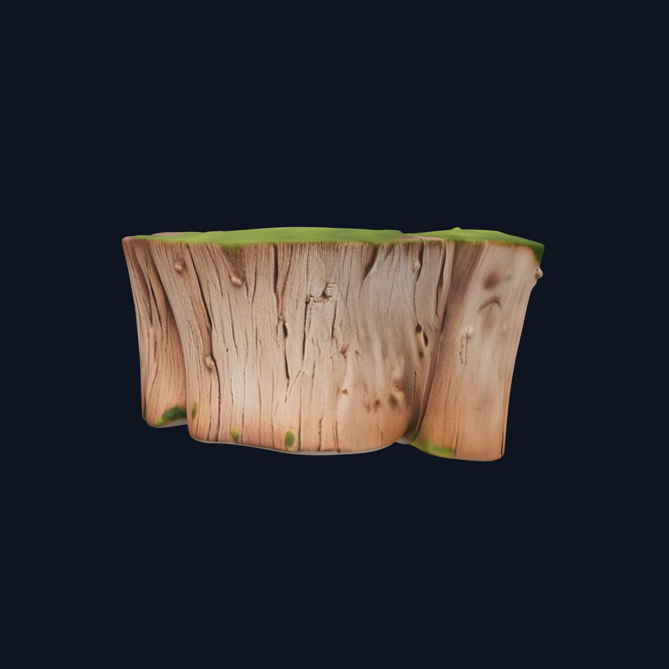 Mossy Tree Stump Model Pack with Natural Details