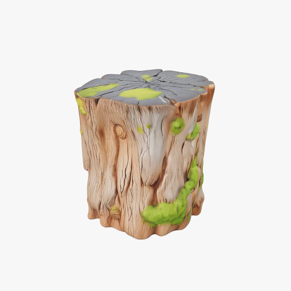 Mossy Tree Stump Model Pack for Realistic Forest Scenes