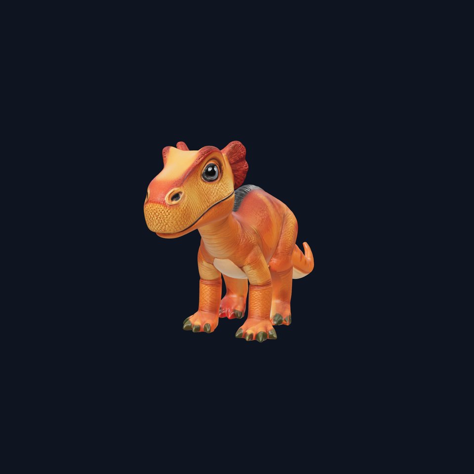 Cartoon Dinosaur Model Pack  Stylized Toy Design