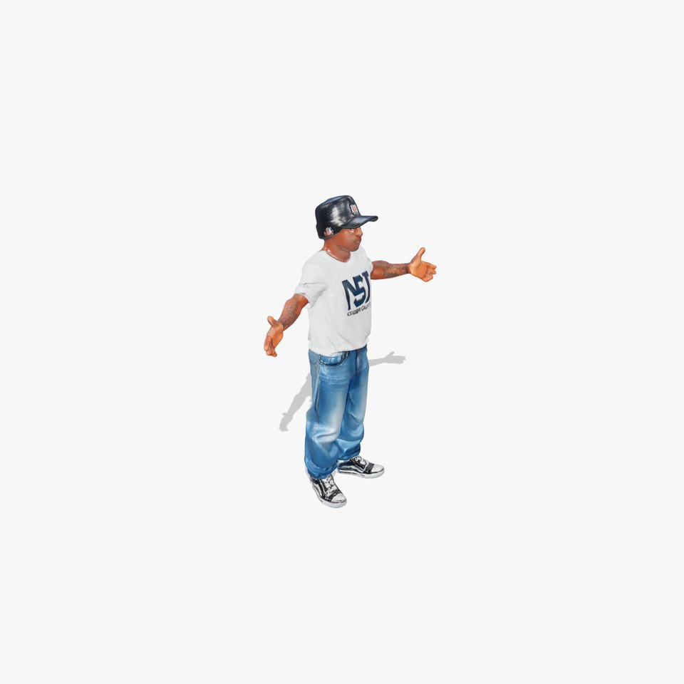 Urban Youth Character Rigged and Animated with Casual Attire
