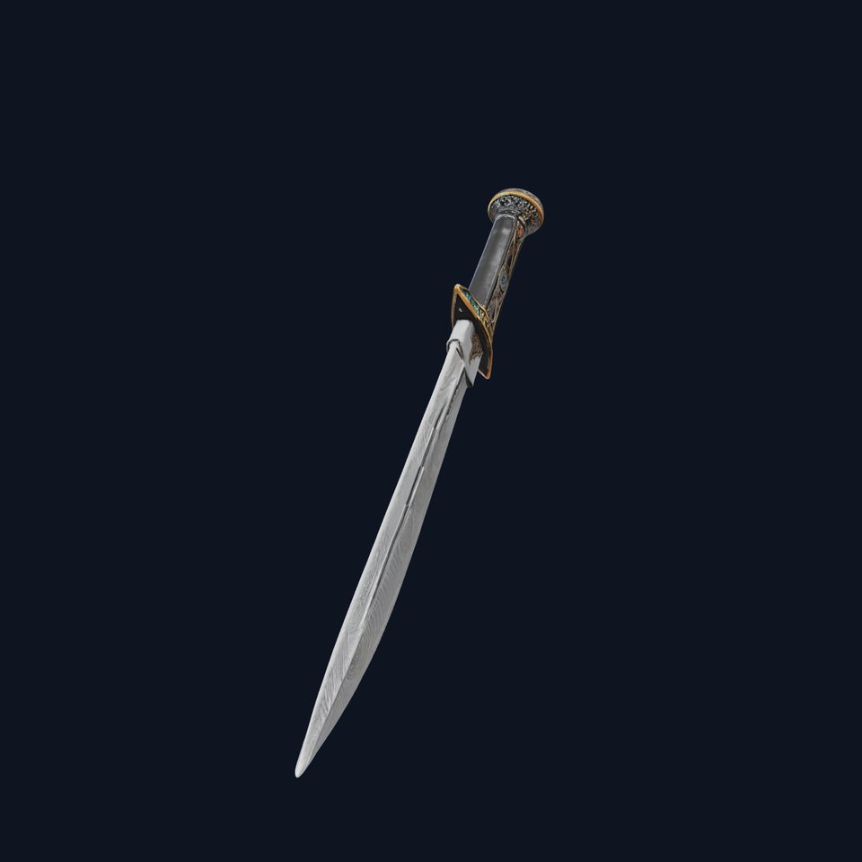 Exquisite Dagger Model Pack with Ornate Gemstones