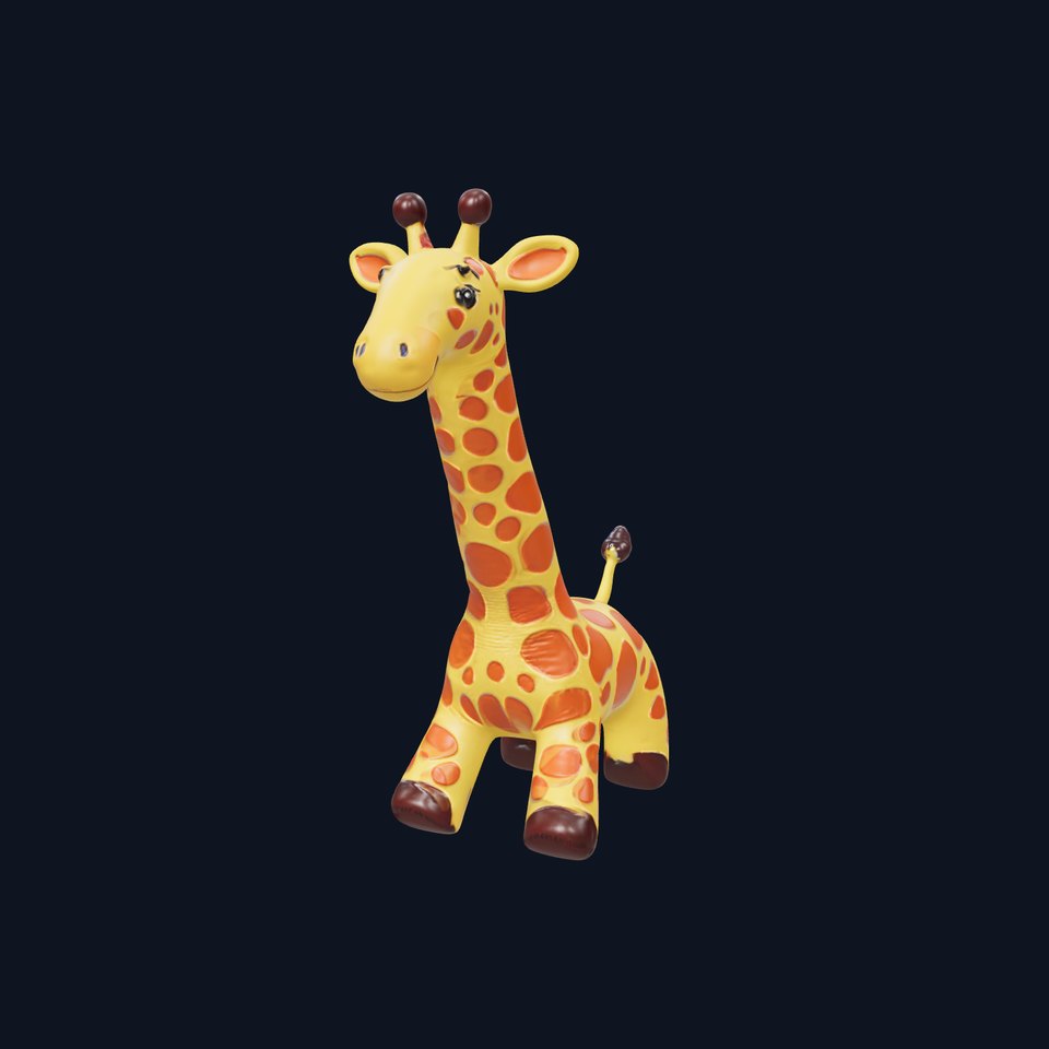 Inflatable Giraffe Toy Model Pack