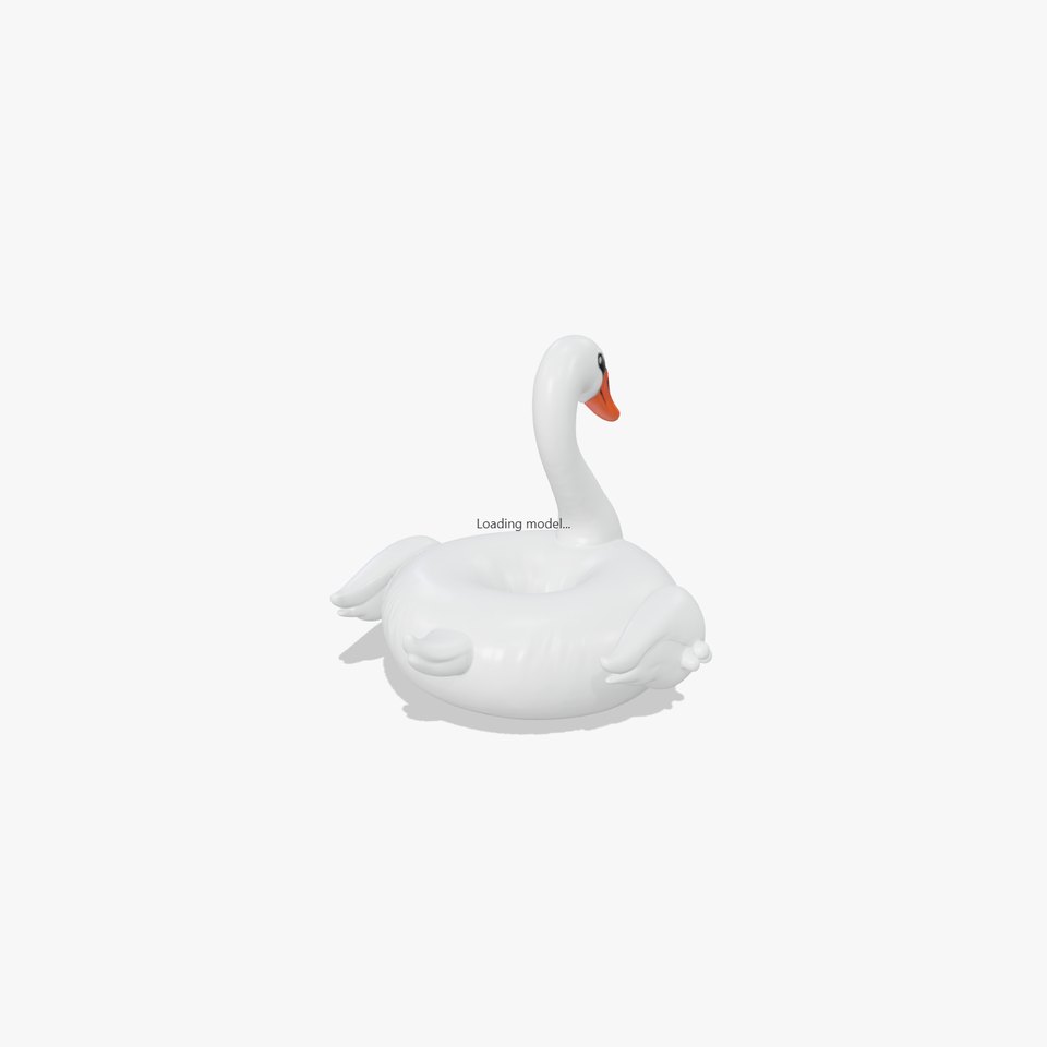 Swan Inflatable Pool Float D Model Pack