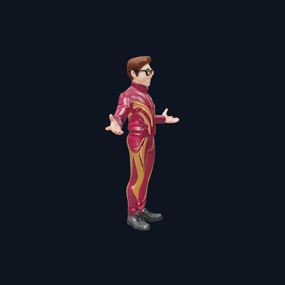 Stylish Male Character Rigged and Animated in Tracksuit