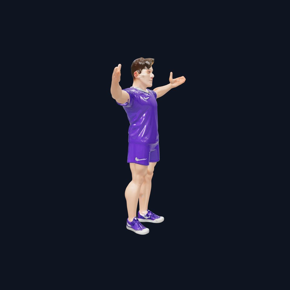 Male Soccer Player Character Rigged and Animated