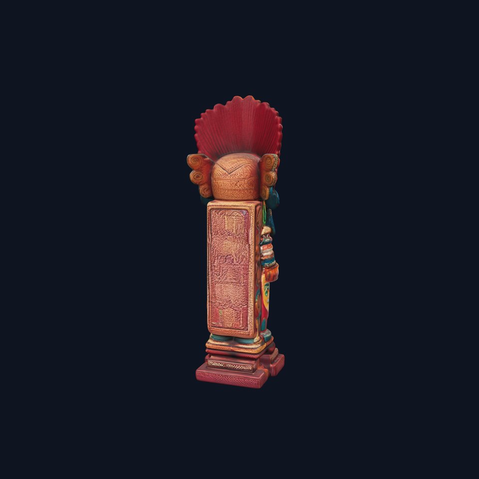 Intricate Cultural Statue Model Pack