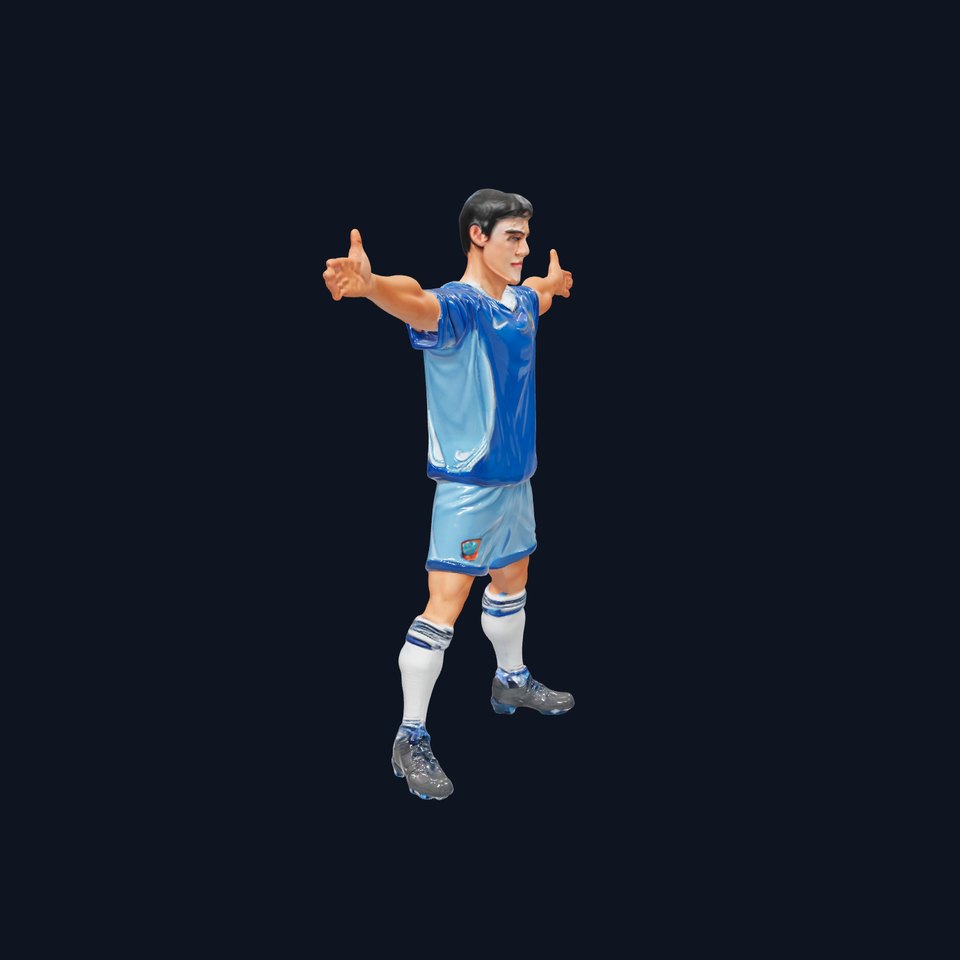 Young Male Soccer Player Rigged and Animated D Character Model