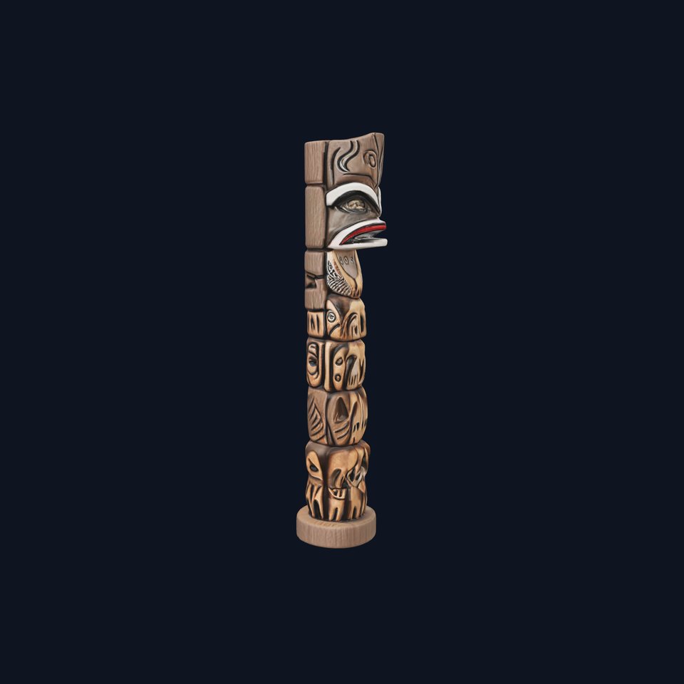 Traditional Totem Pole Decorative Model Pack