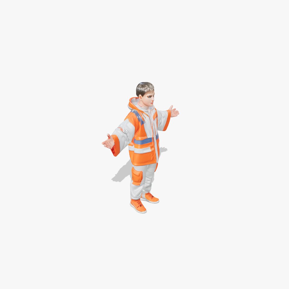 Modern Urban Explorer D Character Rigged and Animated