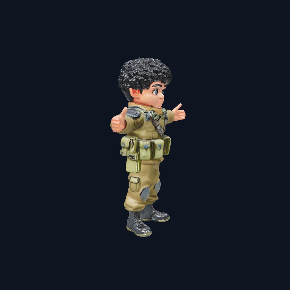 Jungle Ranger Cartoon Character Rigged and Animated