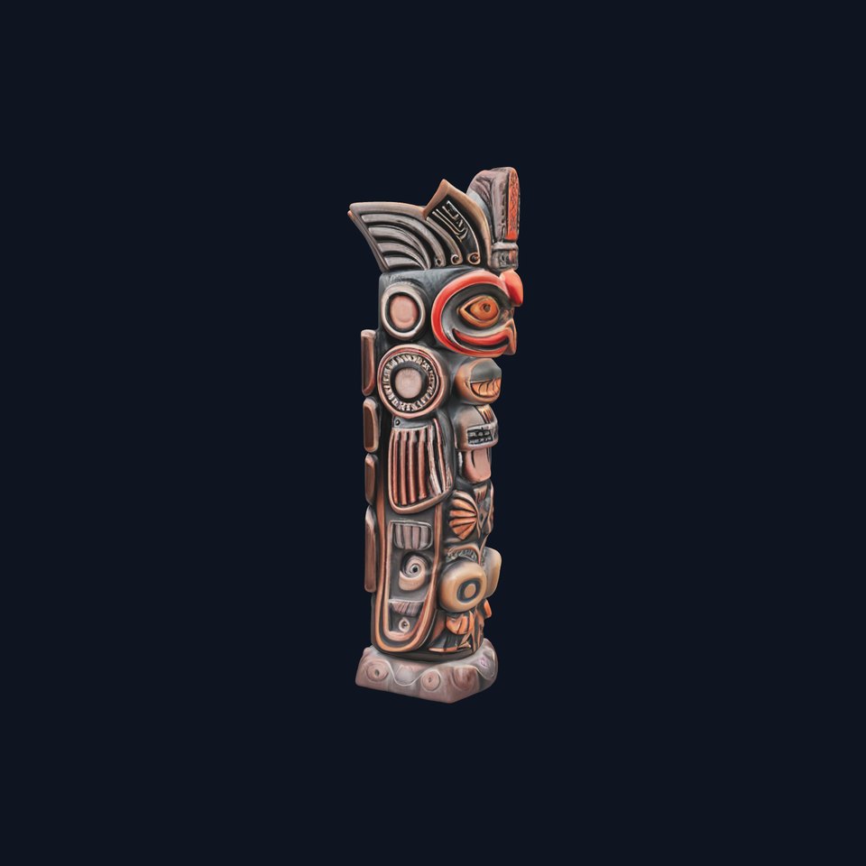 Totem Pole Model Pack with Cultural Detail