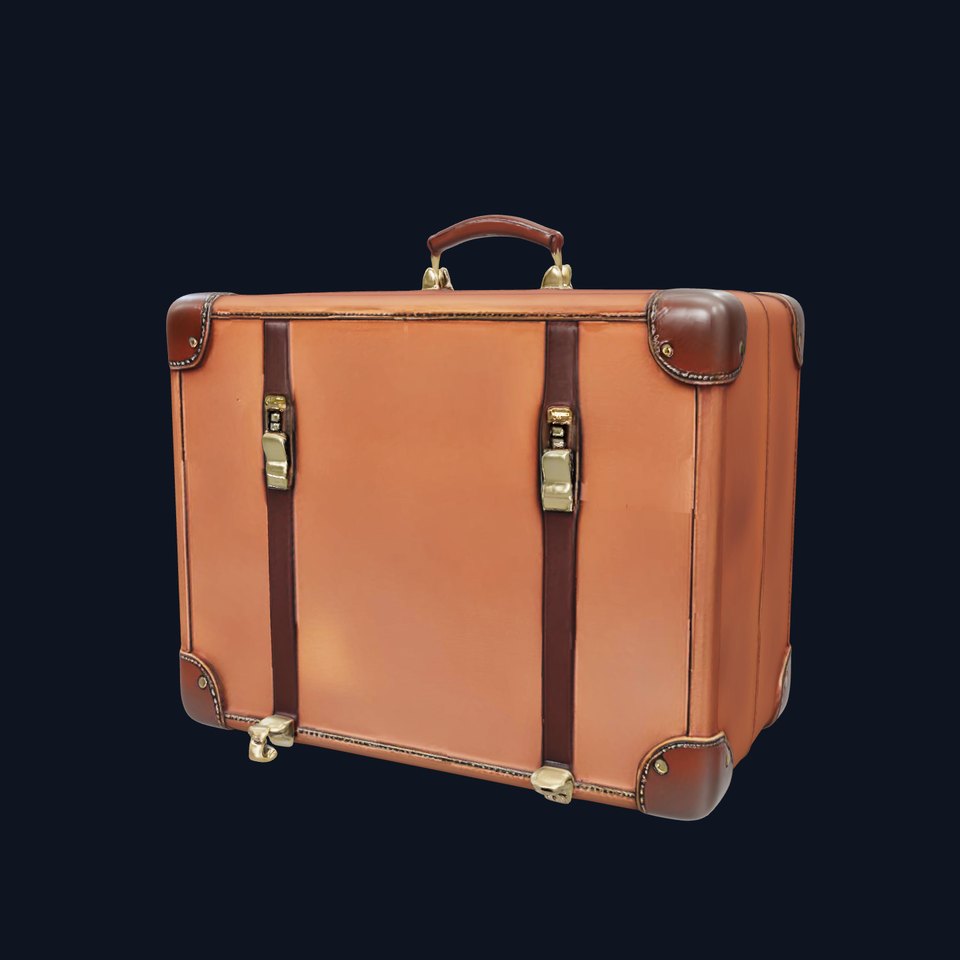 Vintage Leather Suitcase Model Pack