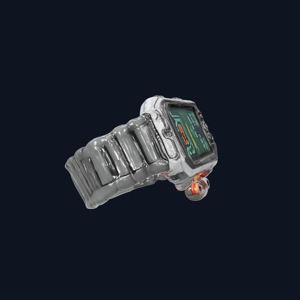 Futuristic Digital Watch Model Pack