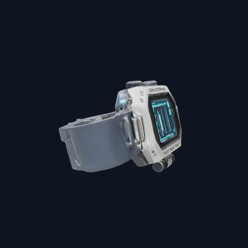 Futuristic Tactical Wristwatch Model Pack