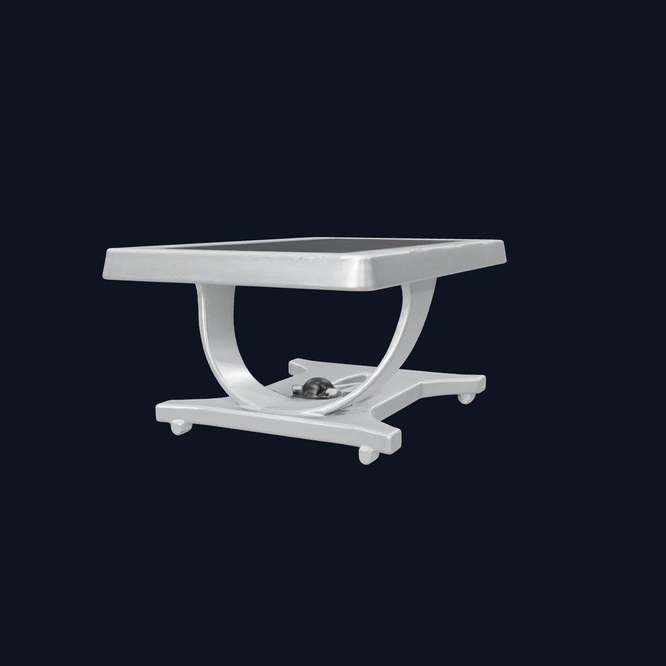 Modern Metal Table with Sleek Base model pack