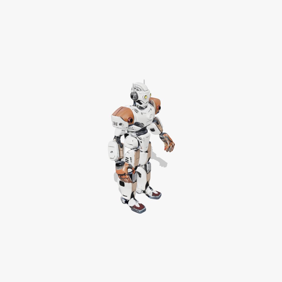CyberBot Mechanical Robot Rigged and Animated